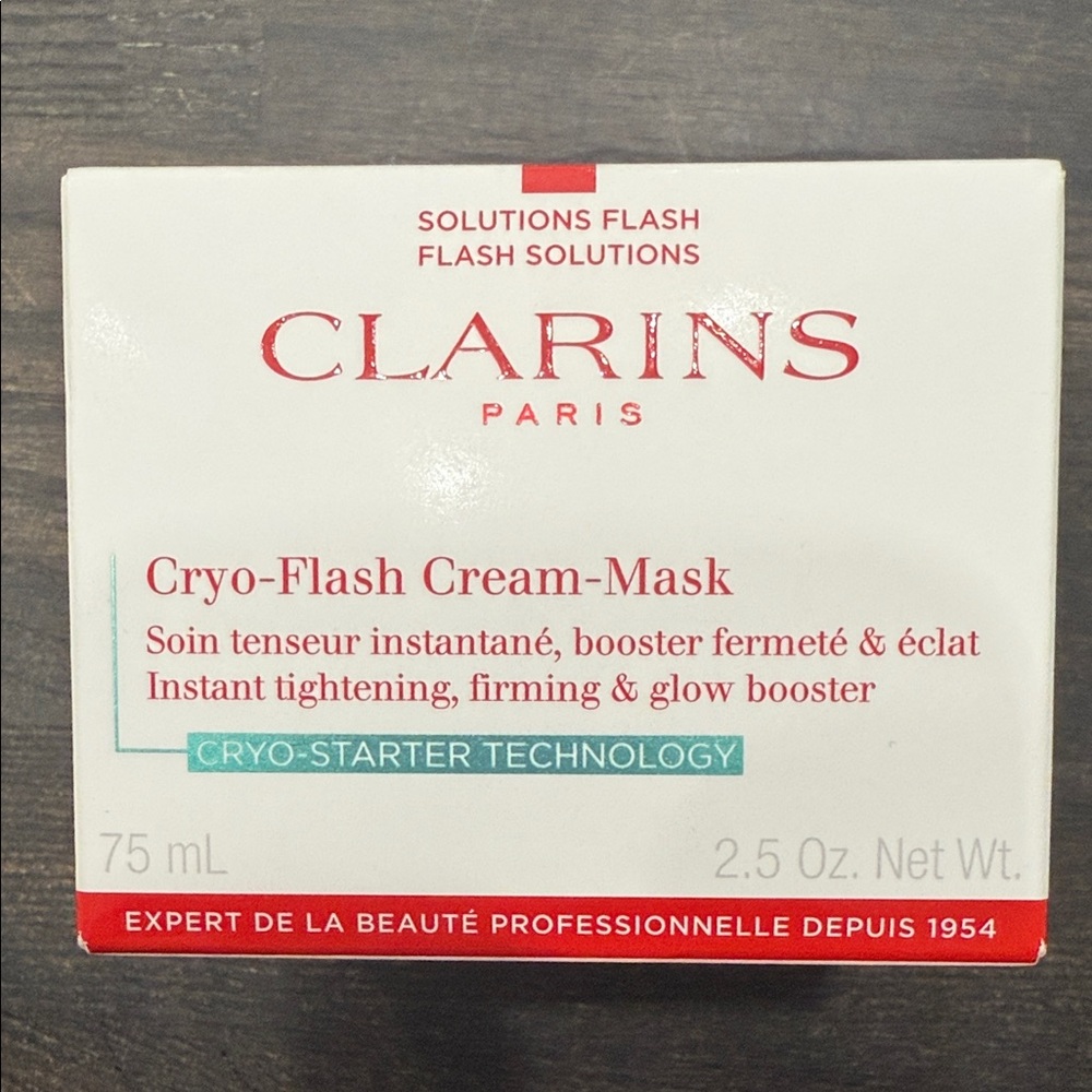 BNWT Clarins Cryo-Flash Cream-Mask
